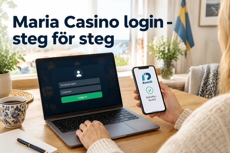 Maria Casino login - steg för steg