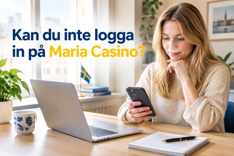 Kan du inte logga in på Maria Casino?